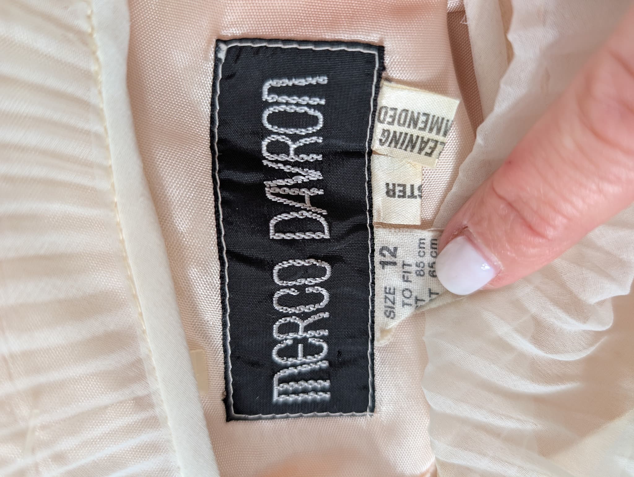Merco Daron Pleated Chiffon Angel Sleeve Maxi Dress Pale Pink Size 12 — photo 7 of 13