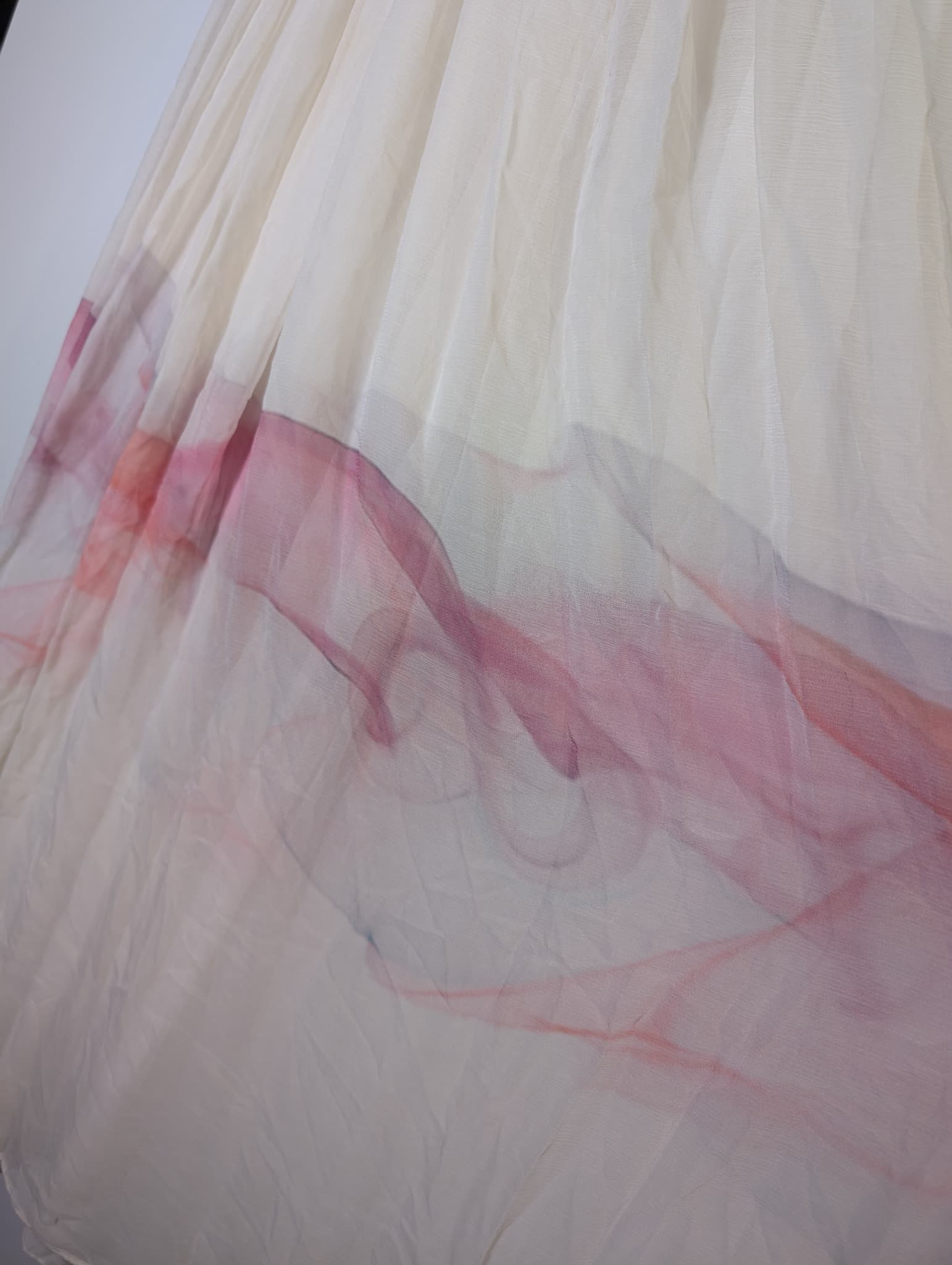 Merco Daron Pleated Chiffon Angel Sleeve Maxi Dress Pale Pink Size 12 — photo 11 of 13