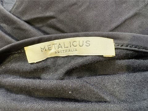 Metalicus Australia V-Neck T-Shirt Dress Black XS/S — photo 3 of 5