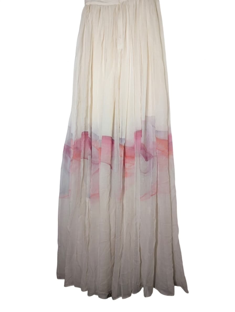 Michael Lo Sordo Silk Watercolor Maxi Skirt — photo 1 of 4