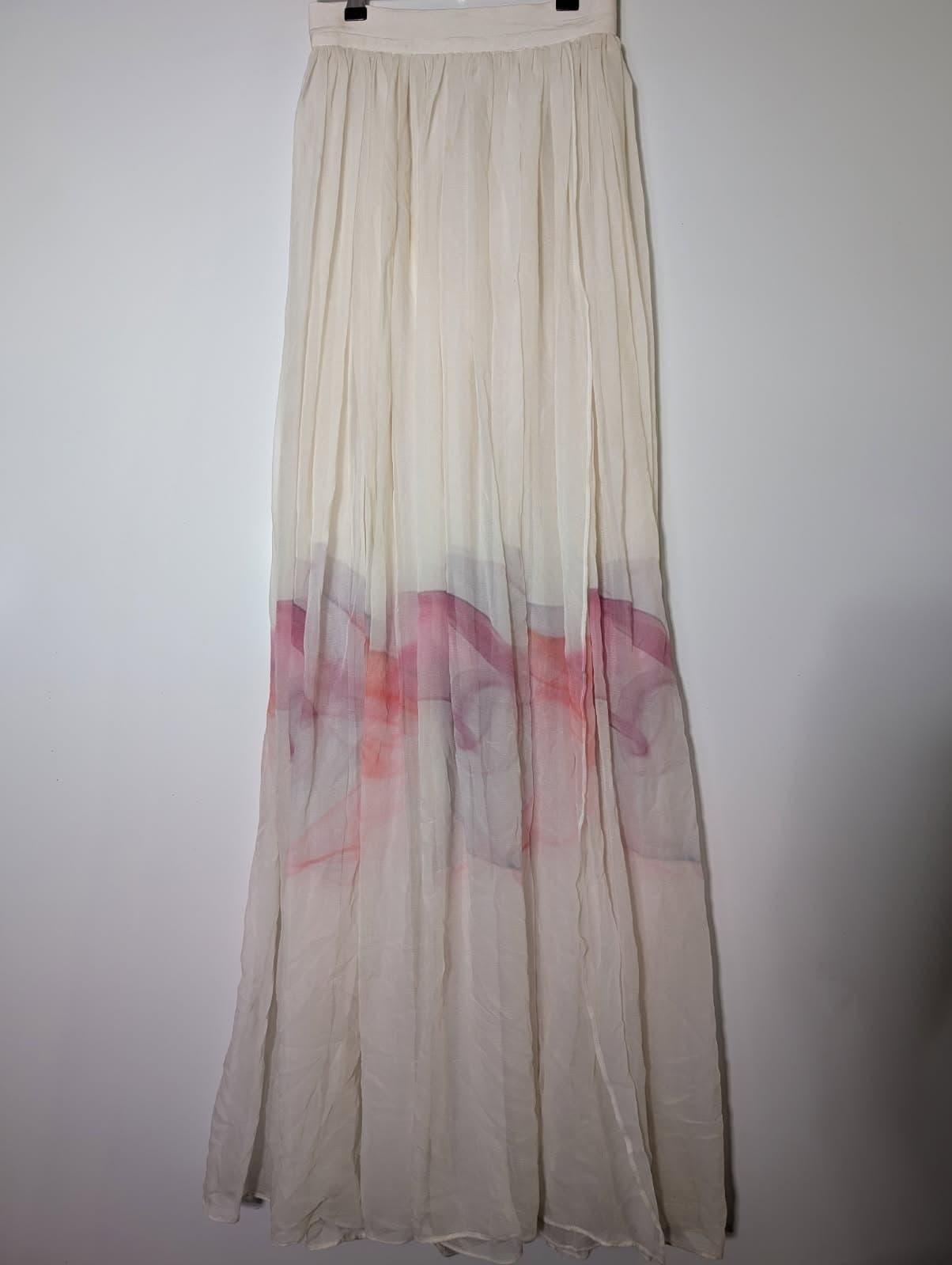 Michael Lo Sordo Silk Watercolor Maxi Skirt — photo 4 of 4