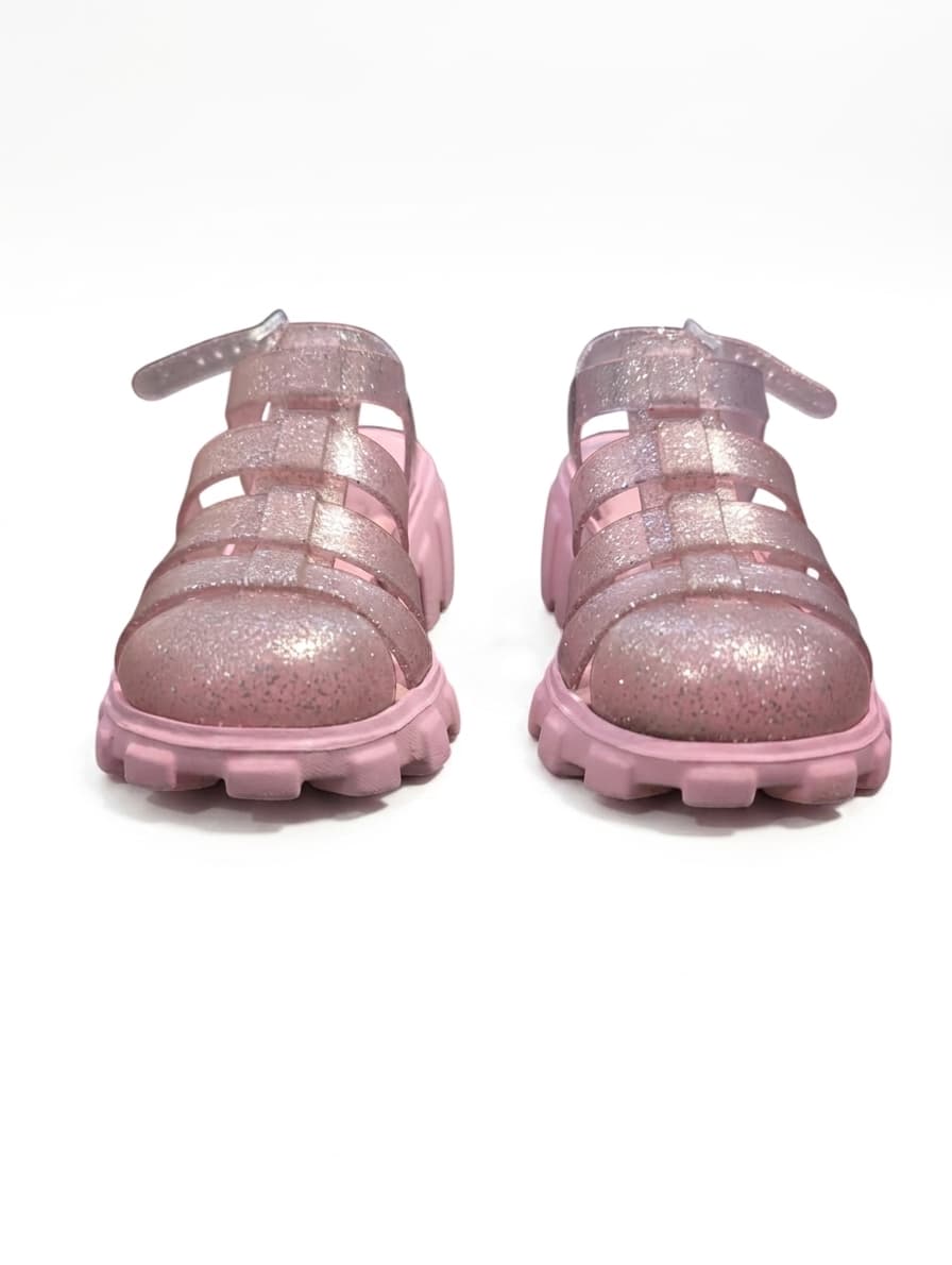 Mini Melissa Glitter Jelly Sandals - Pink Kids Size US 2 — photo 1 of 5
