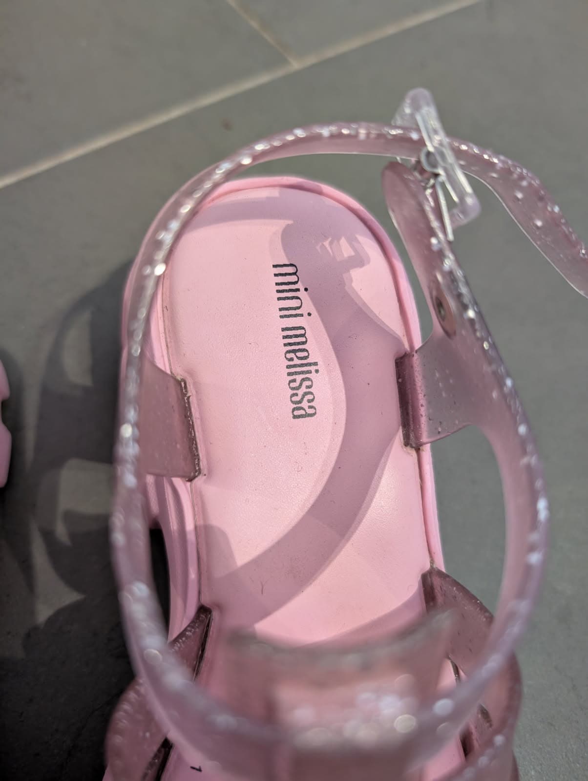 Mini Melissa Glitter Jelly Sandals - Pink Kids Size US 2 — photo 3 of 5