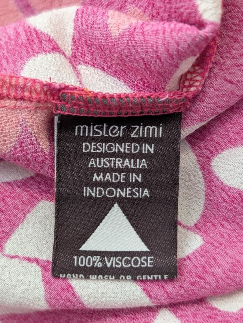Mister Zimi Floral High-Low Dress - Pink & Orange Size 10 — photo 2 of 8