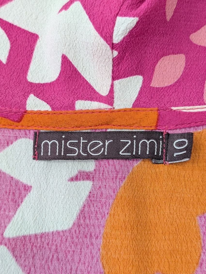 Mister Zimi Floral High-Low Dress - Pink & Orange Size 10 — photo 3 of 8
