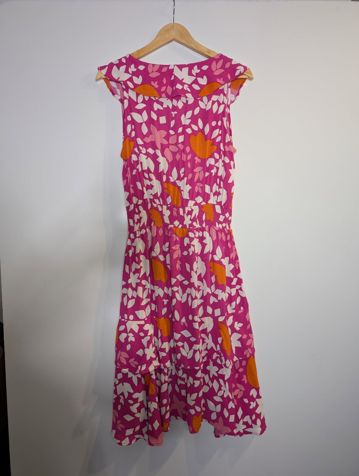 Mister Zimi Floral High-Low Dress - Pink & Orange Size 10 — photo 5 of 8