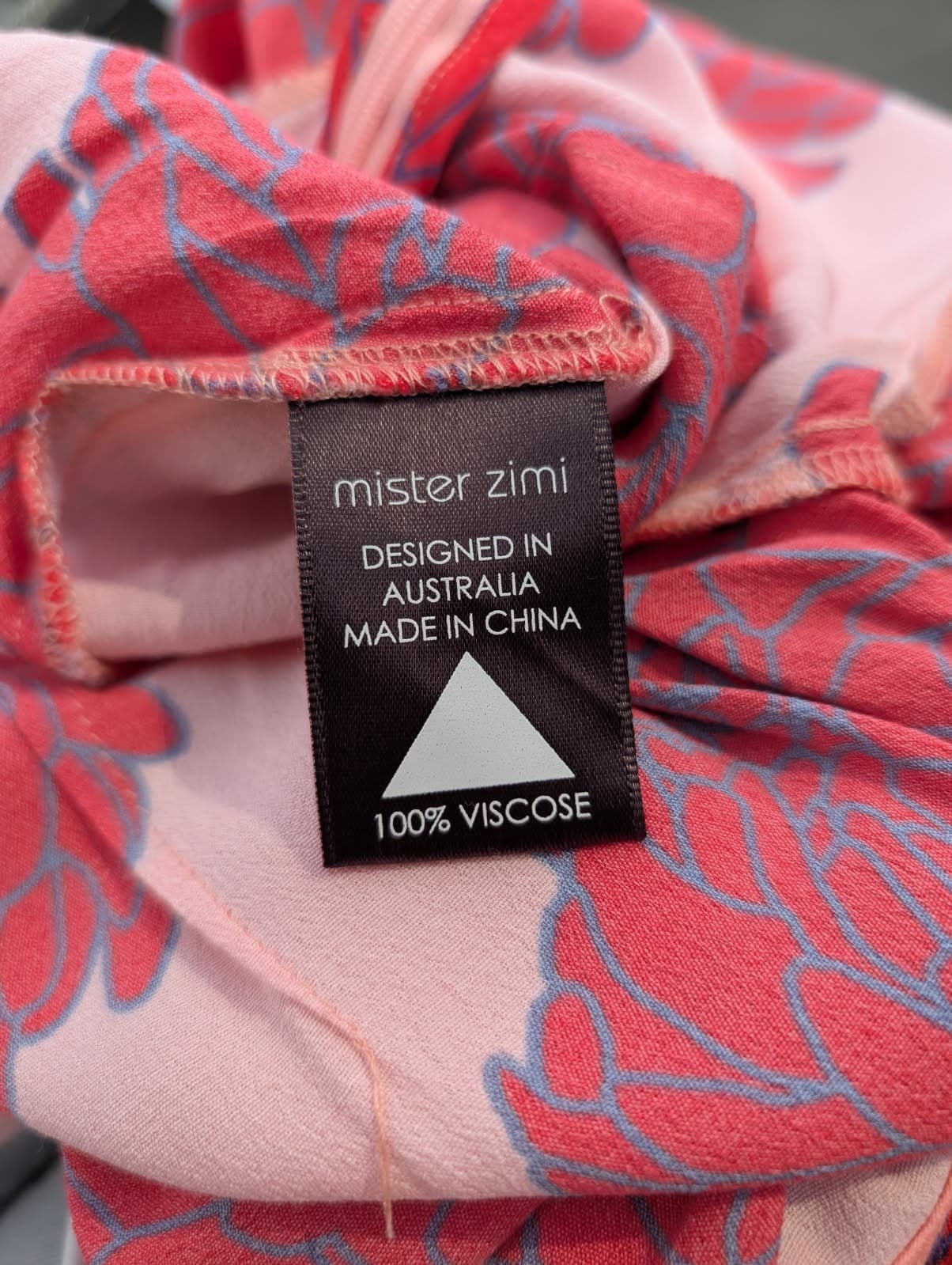 Mister Zimi Floral Jumpsuit Peach and Red Size 8 — photo 2 of 3