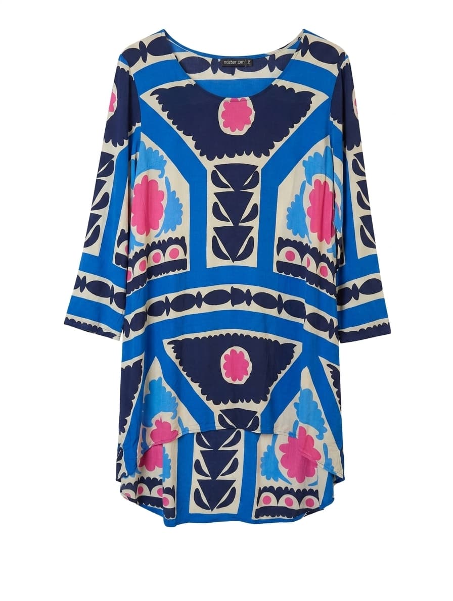 Mister Zimi Printed High-Low Tunic Dress Size 12 — photo 1 of 6