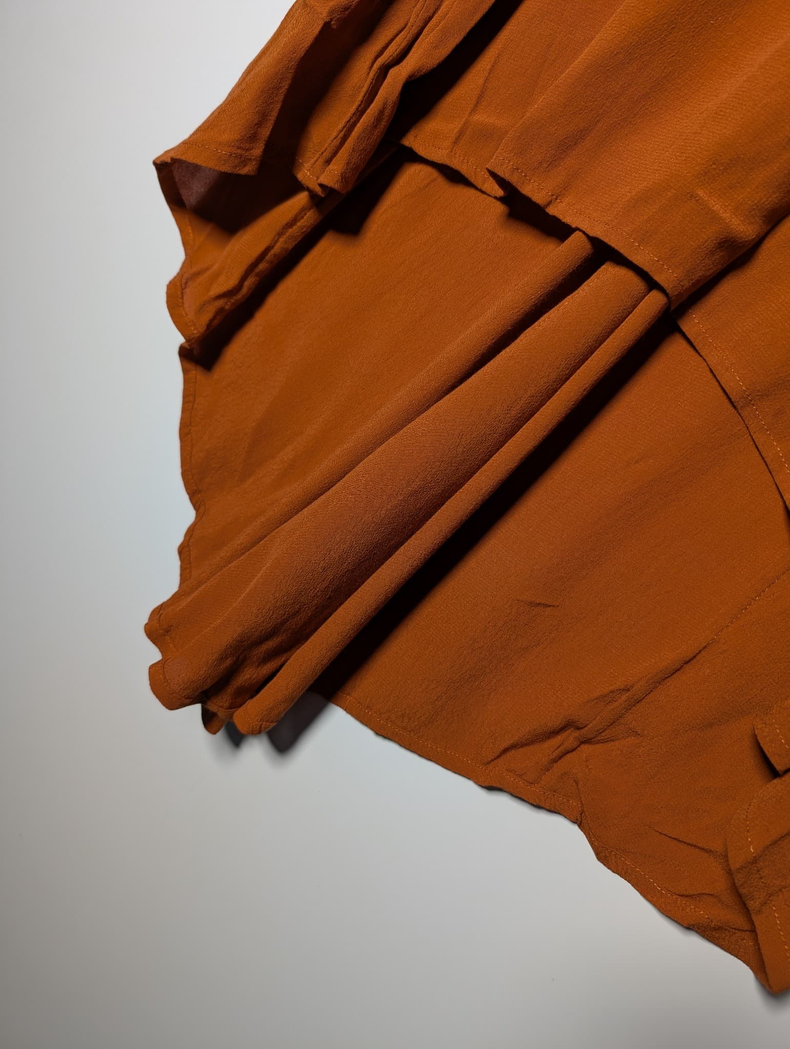 Mister Zimi Sleeveless High-Low Blouse Rust Orange Size 14 — photo 2 of 7