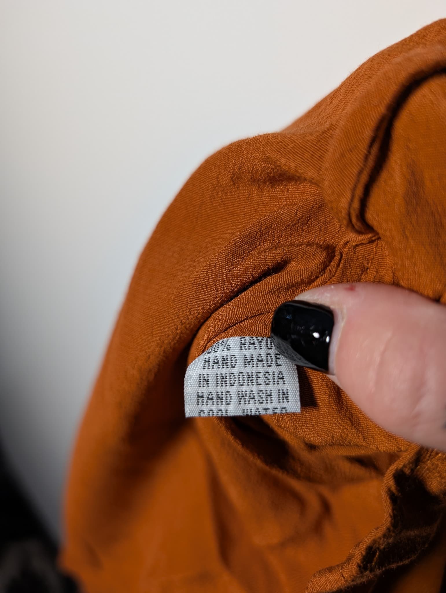 Mister Zimi Sleeveless High-Low Blouse Rust Orange Size 14 — photo 7 of 7
