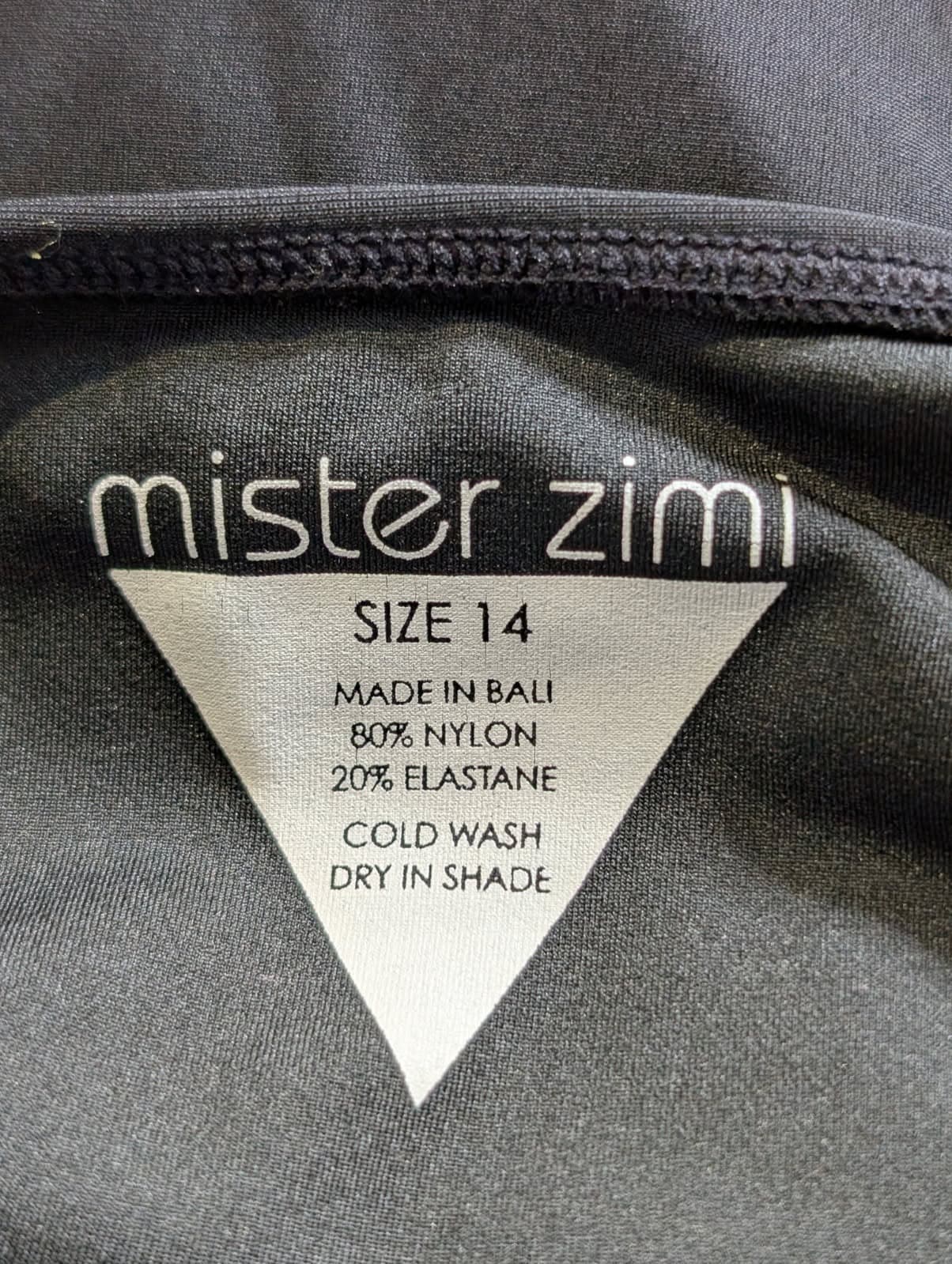 Mister Zimi Strapless One-Piece Swimsuit Black Size 14 — photo 6 of 8