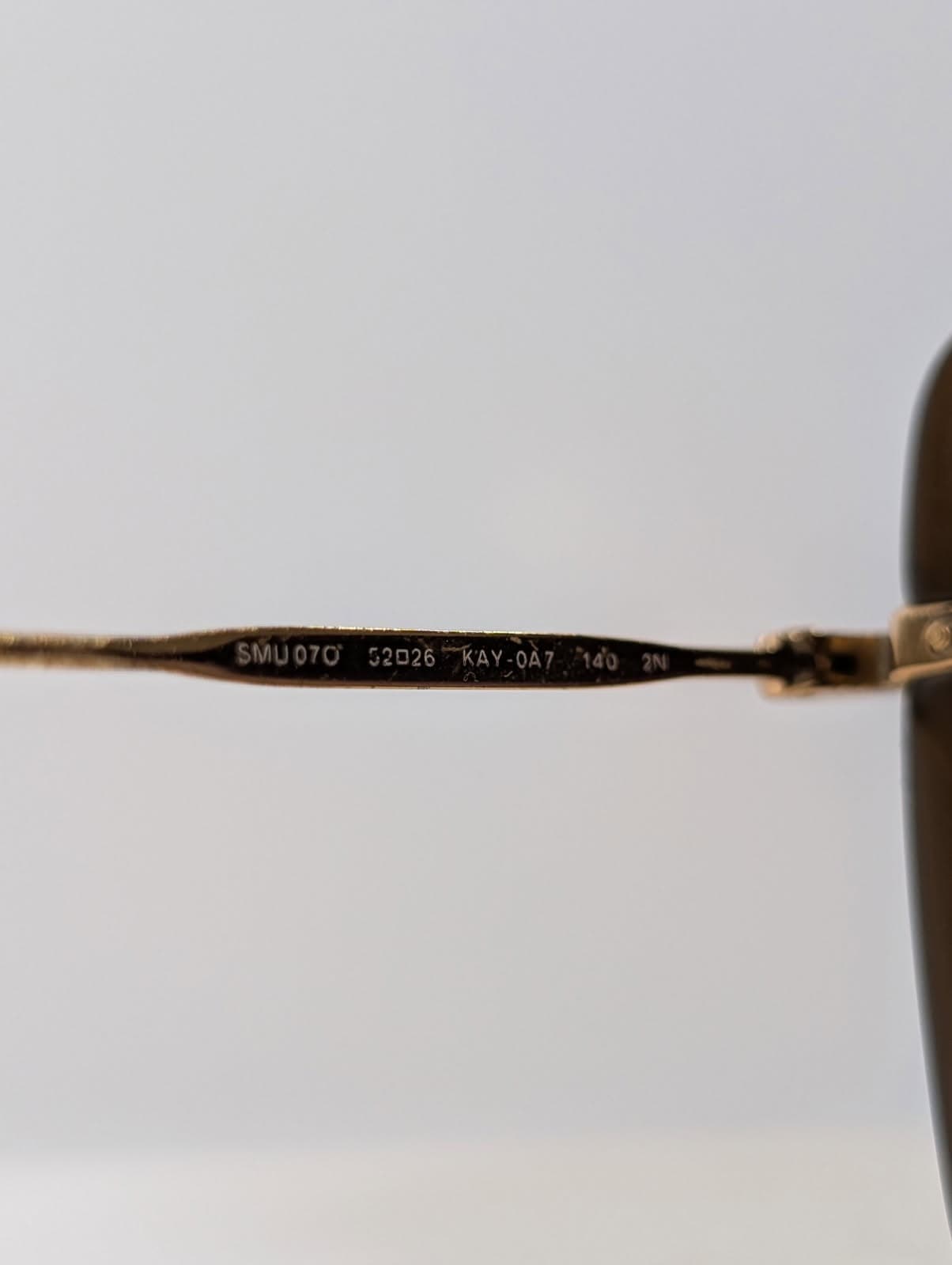 Miu Miu SMU 07O Sunglasses Black Gradient Gold Frame — photo 8 of 8