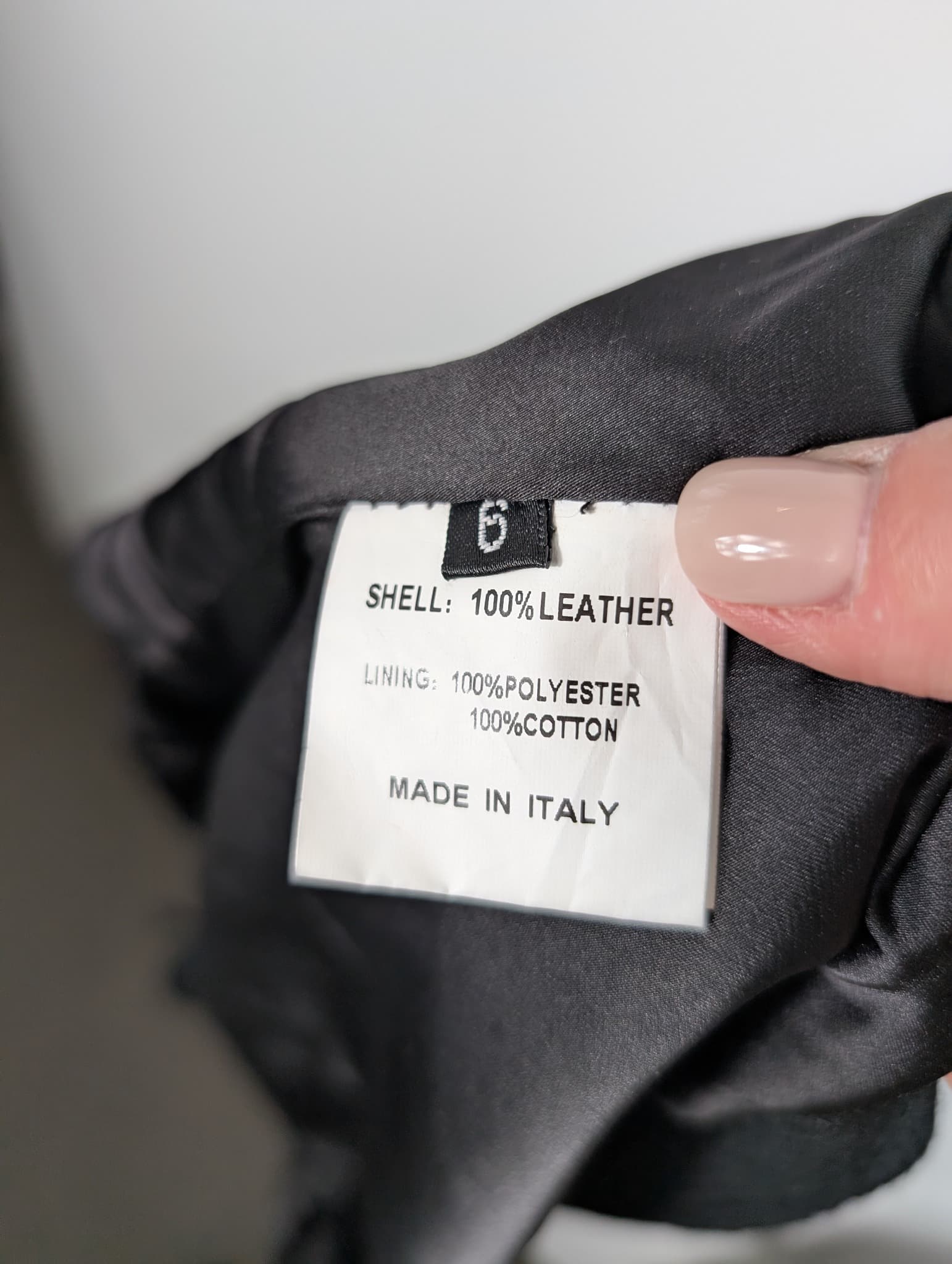MM6 Maison Margiela Leather and Knit Open Front Vest Black Size 6 — photo 7 of 8