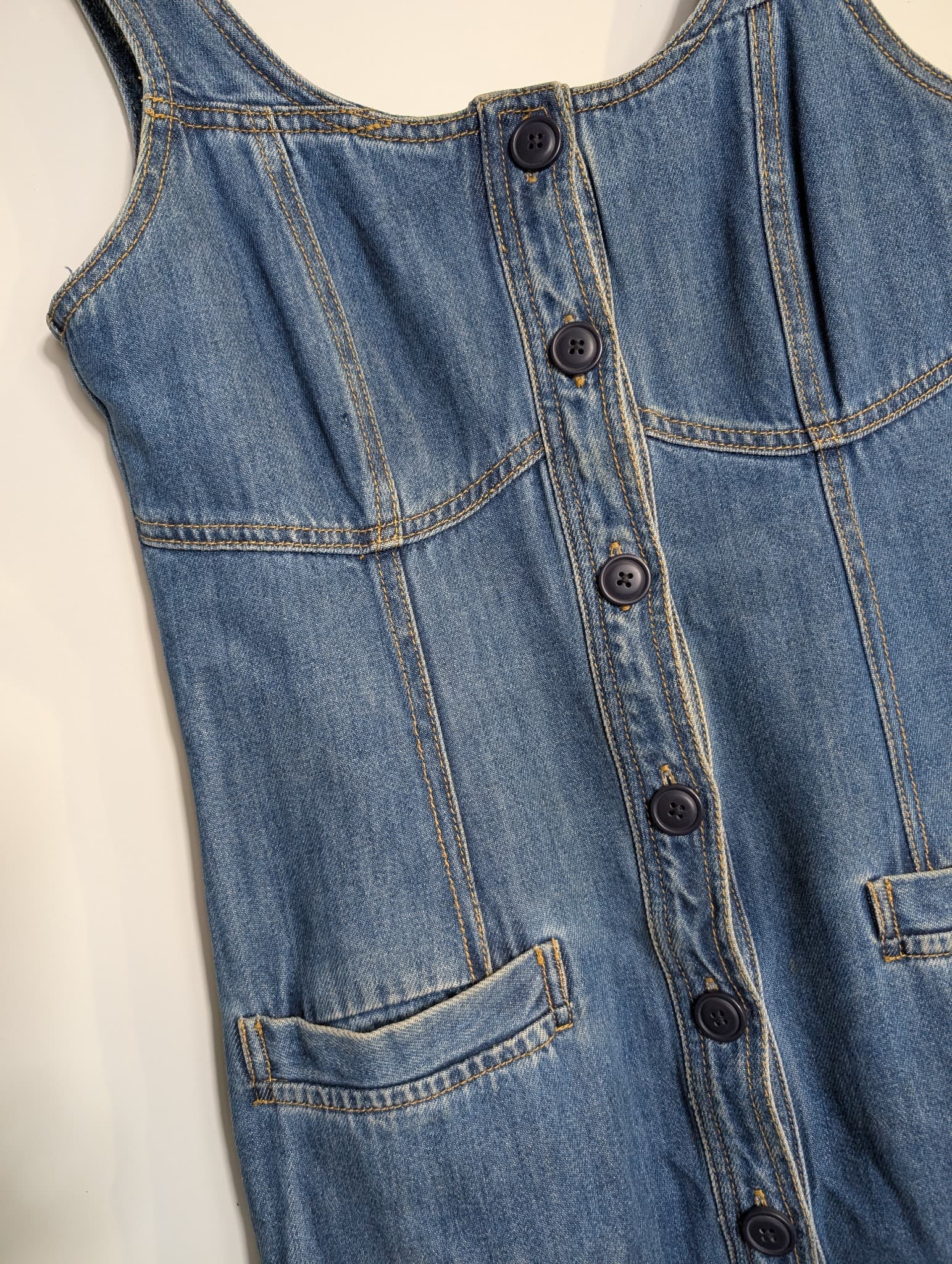 Morrison Denim Button-Front Midi Dress Blue Size 1 — photo 3 of 7