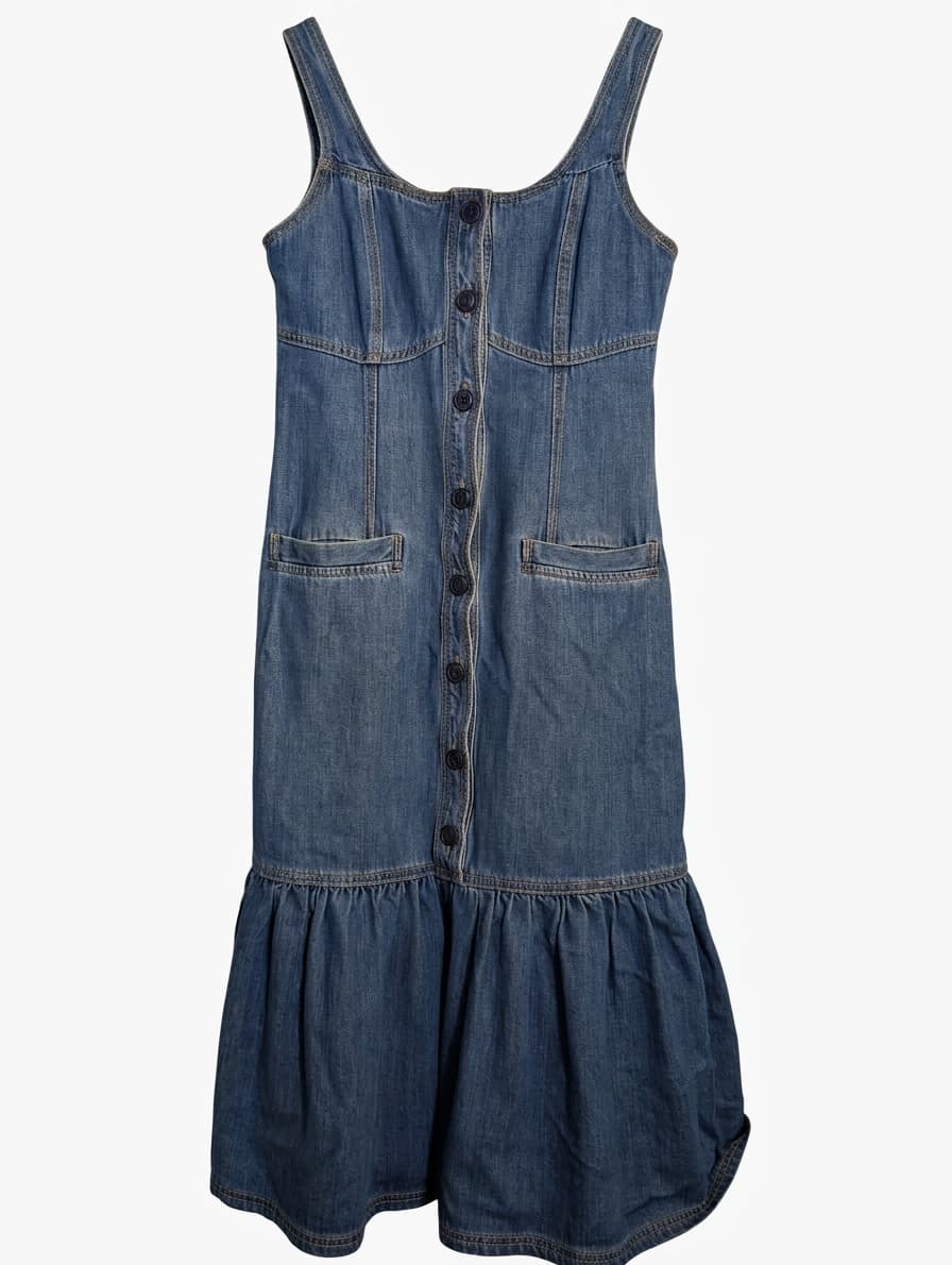 Morrison Denim Button-Front Midi Dress Size 1 — photo 1 of 7