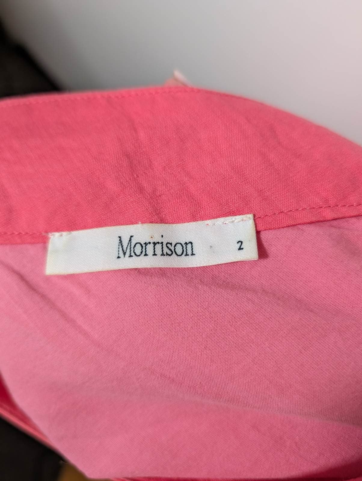 Morrison One-Shoulder Tiered Midi Dress Pink Size 2 — photo 8 of 8