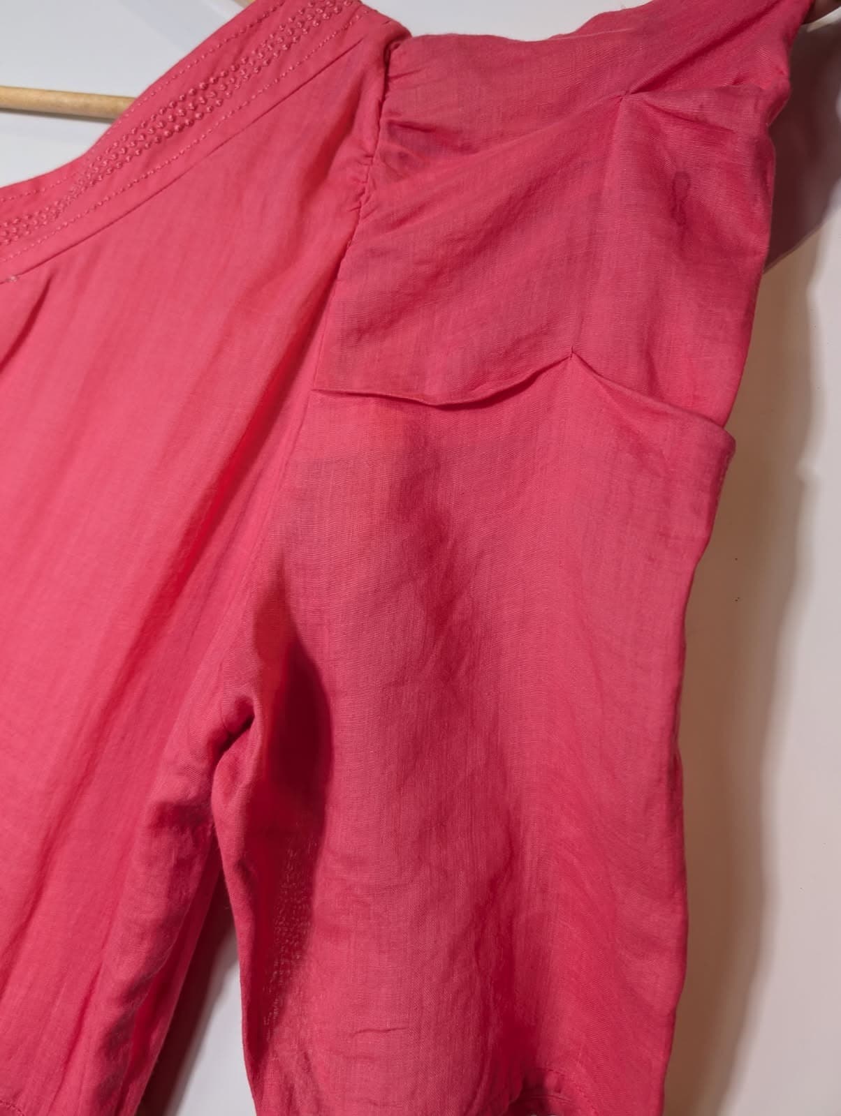 Morrison One-Shoulder Tiered Midi Dress Pink Size 2 — photo 2 of 8