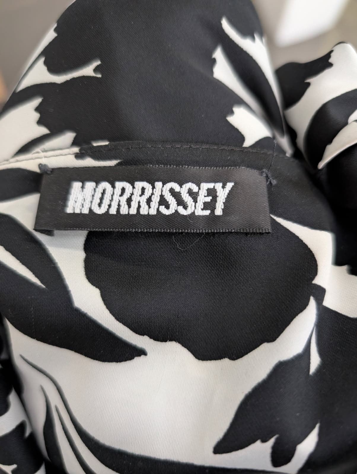 Morrissey Black and White Floral Empire Waist Dress — photo 2 of 4