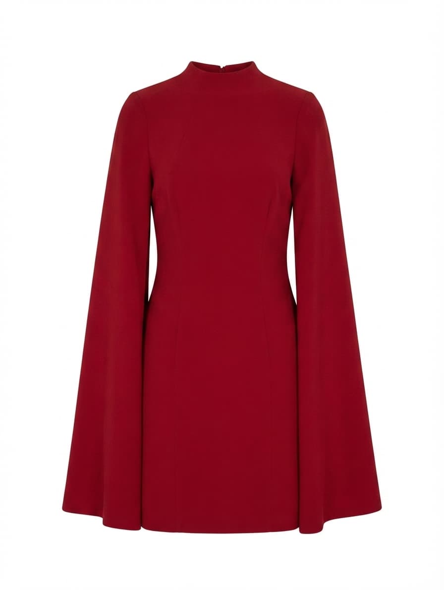 Mossman The Sense of Mystery Dress Red Cape Sleeve Mini AU 8