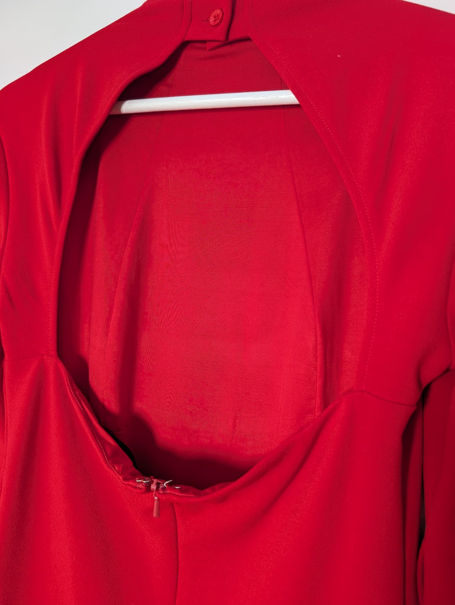 Mossman The Sense of Mystery Dress Red Cape Sleeve Mini AU 8 — photo 6 of 9