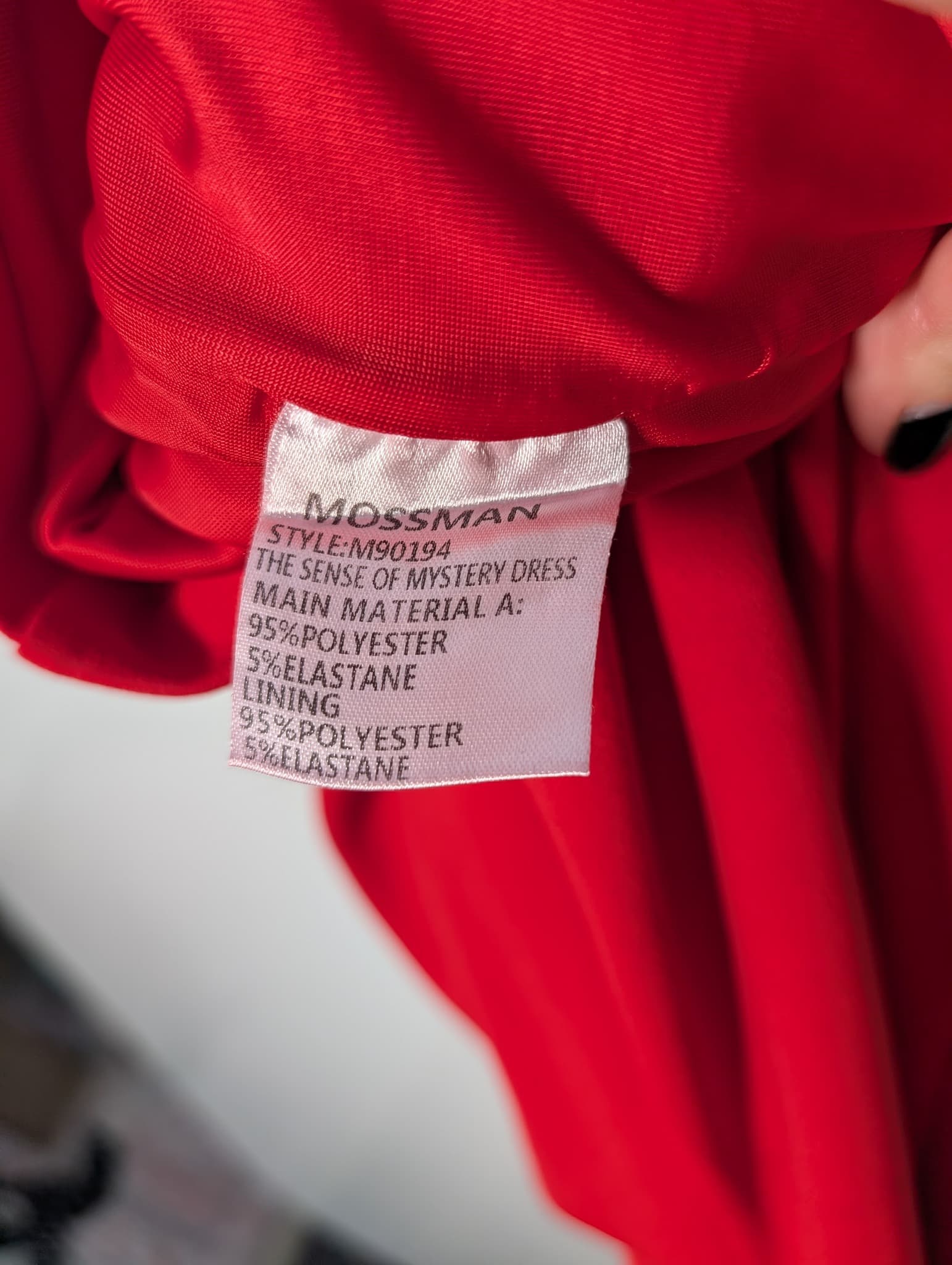 Mossman The Sense of Mystery Dress Red Cape Sleeve Mini AU 8 — photo 8 of 9