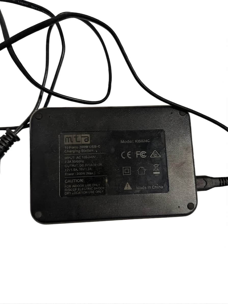 MTA 10-Port 200W USB-C Charging Station Black — photo 1 of 3