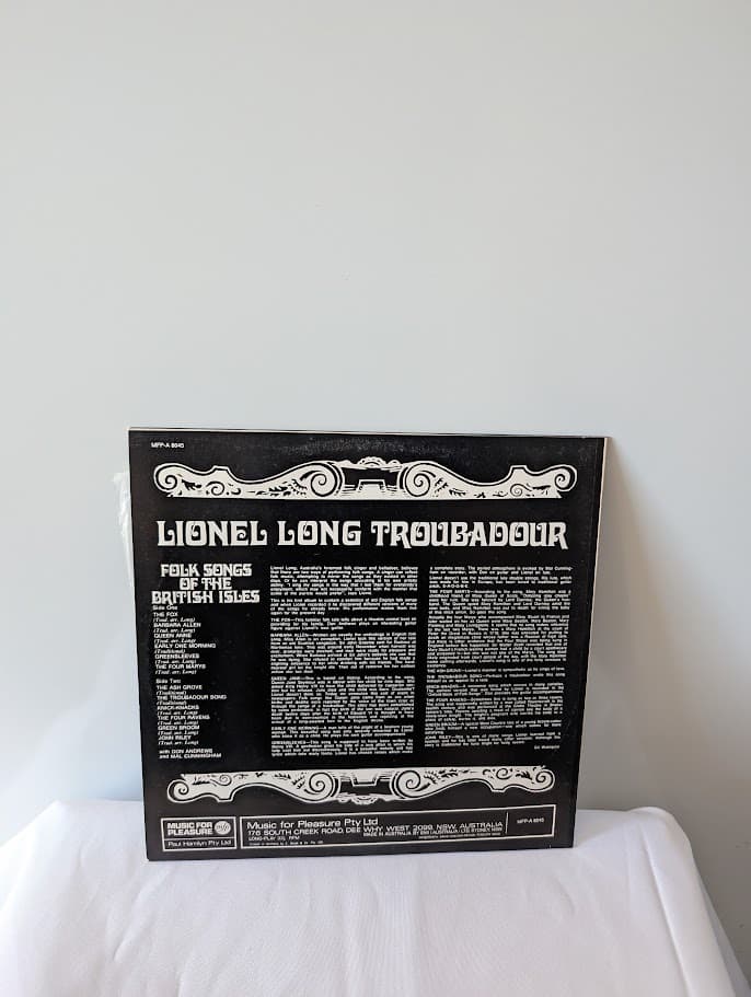 Music For Pleasure Lionel Long Troubadour Vinyl LP SMFP-8045 — photo 2 of 5
