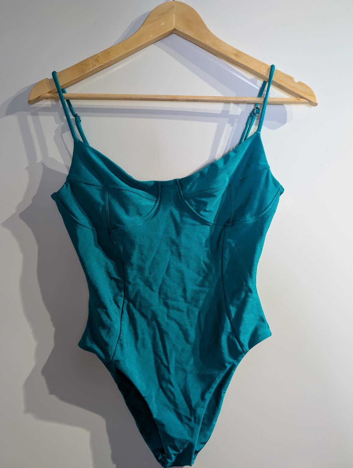 Nalla Turquoise Bustier One-Piece Swimsuit - Size M — photo 5 of 8