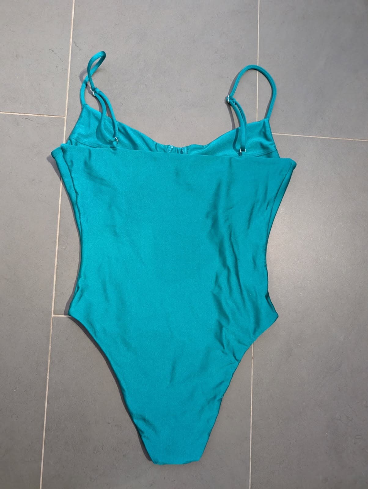 Nalla Turquoise Bustier One-Piece Swimsuit - Size M — photo 6 of 8