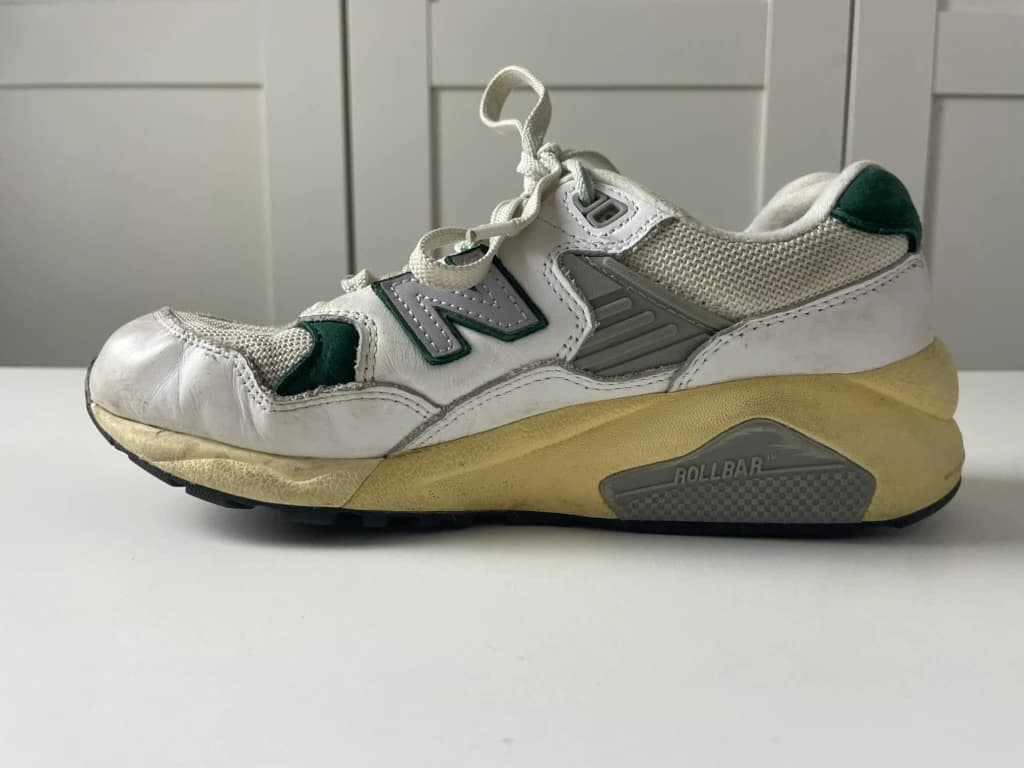 New Balance 580 Sneakers White Green Grey ROLLBAR Men's Shoes — photo 3 of 9