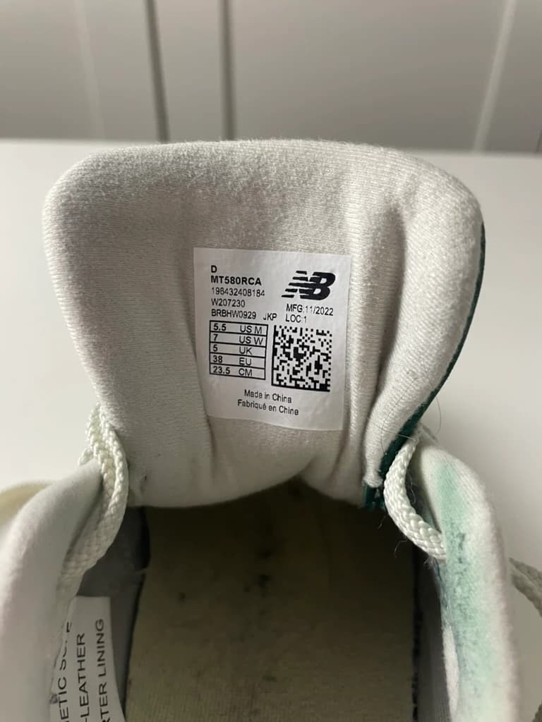 New Balance 580 Sneakers White Green Grey ROLLBAR Men's Shoes — photo 5 of 9