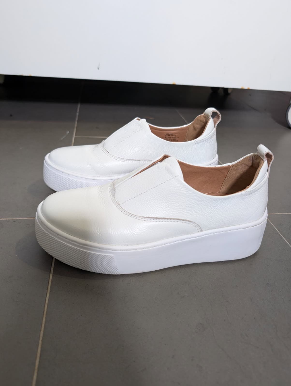 Next Signature Platform Slip-On Sneakers - White Leather UK 5 / EU 38 — photo 3 of 6