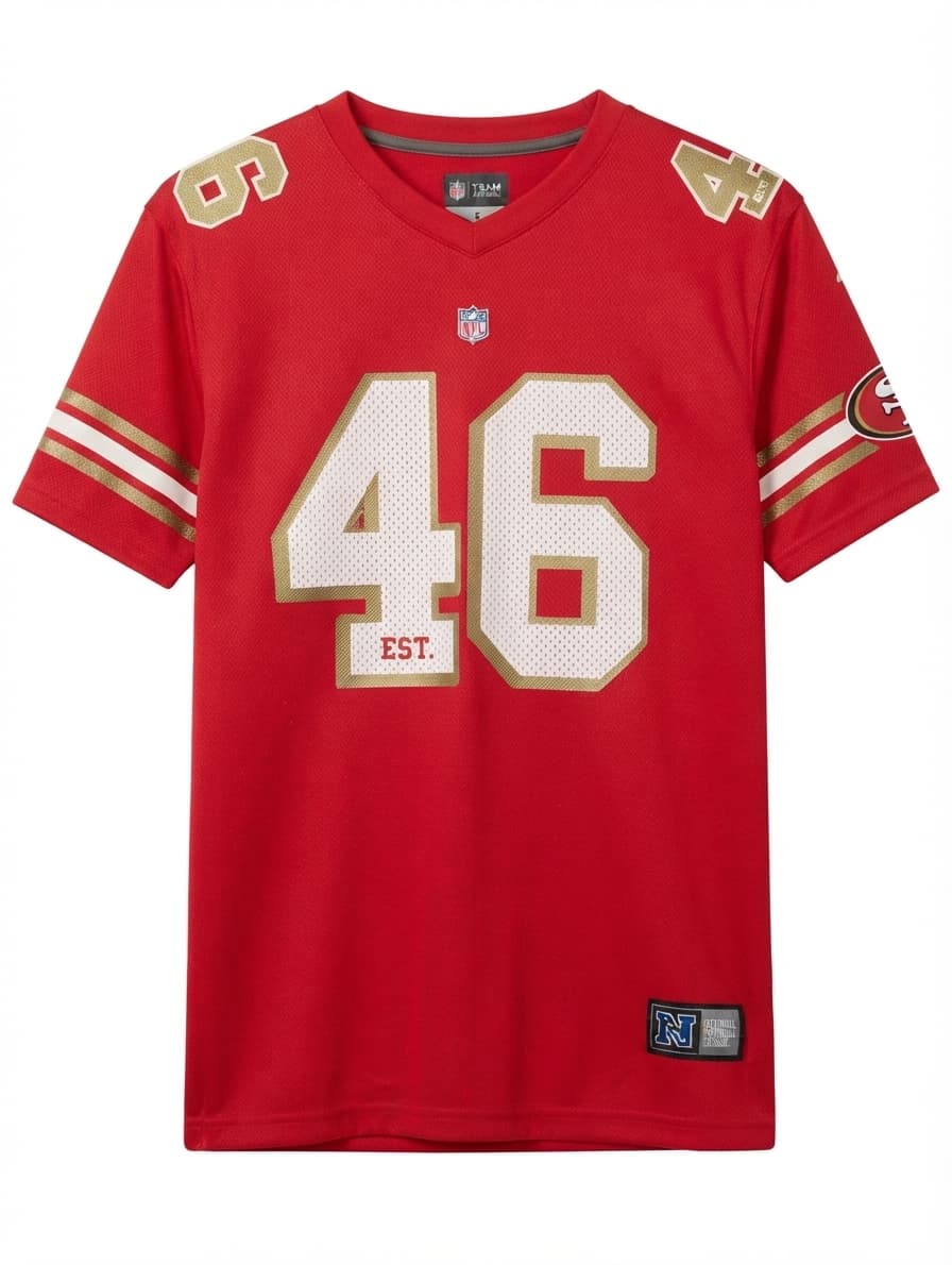 NFL Team Apparel San Francisco 49ers Jersey Red Size S — photo 1 of 6