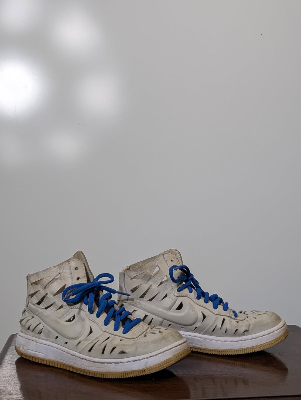 Nike Air Force 1 High '07 LV8 Laser Cut-Out Sneakers White US 6 — photo 3 of 4