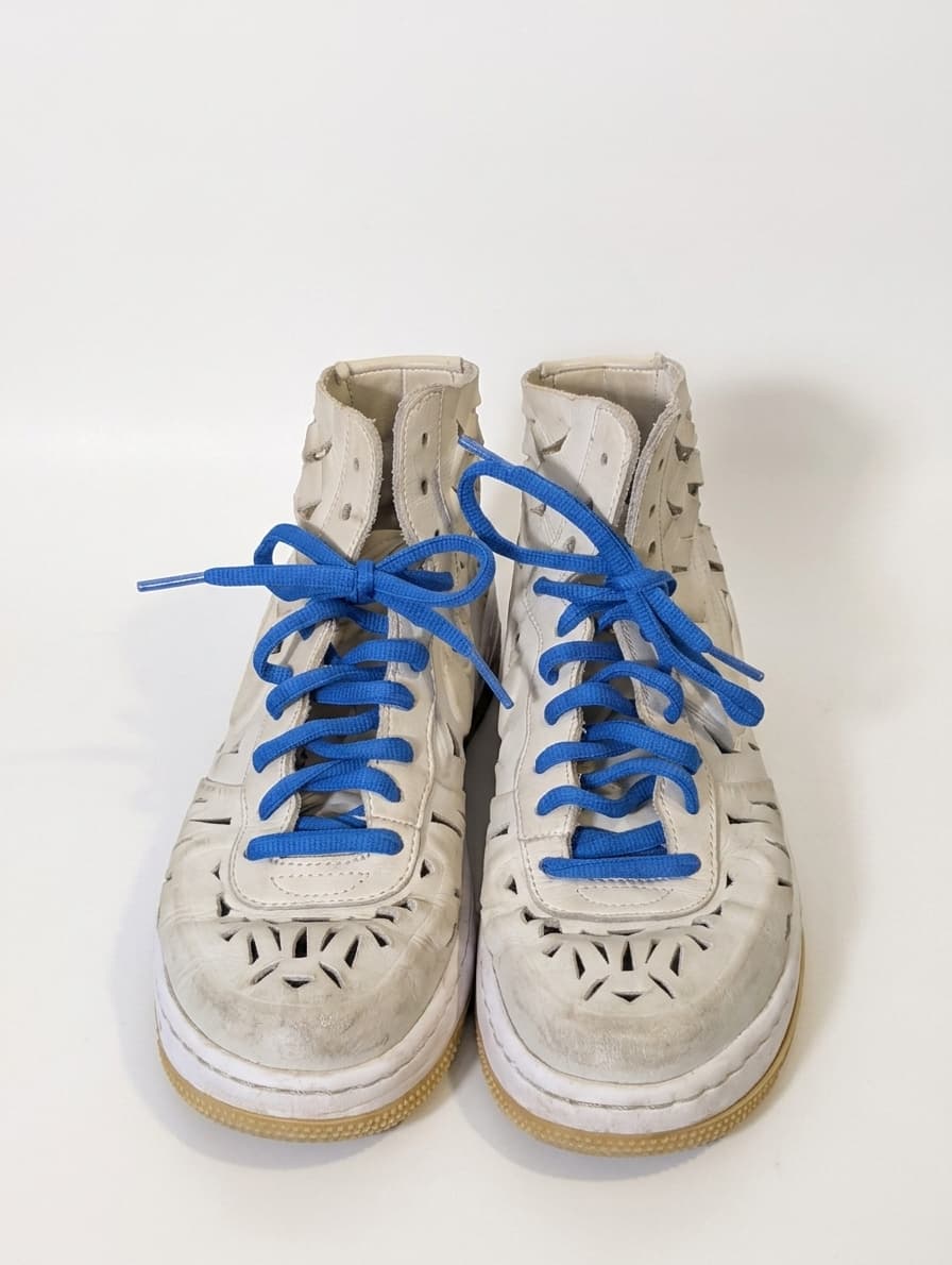 Nike Air Force 1 High '07 LV8 Laser Cut-Out Sneakers White US 6 — photo 1 of 4