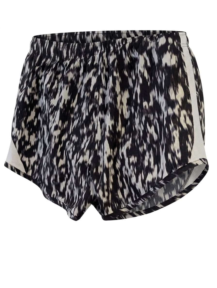 Nike Athletic Running Shorts Black & White Abstract Print Medium — photo 1 of 7