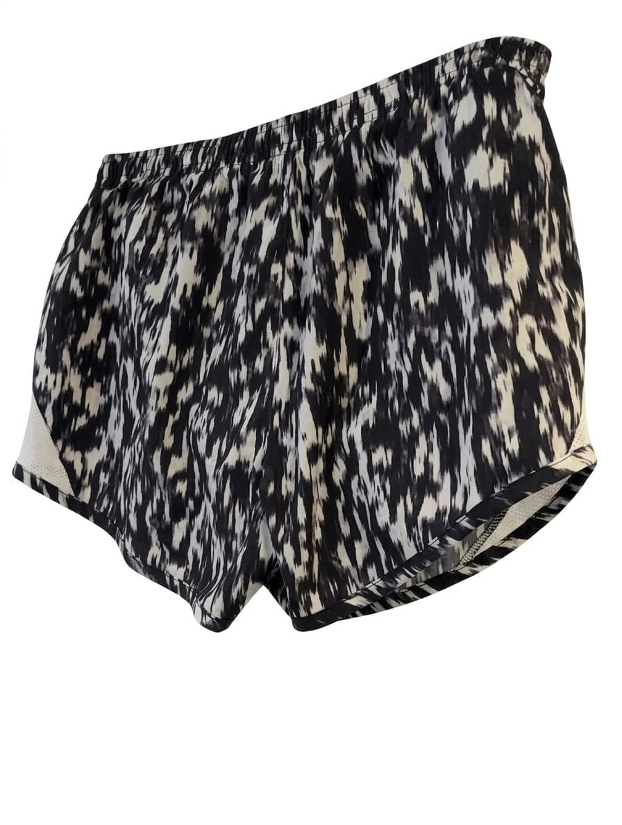 Nike Tempo Running Shorts - Black & White Abstract Print Women's Size M — photo 1 of 7