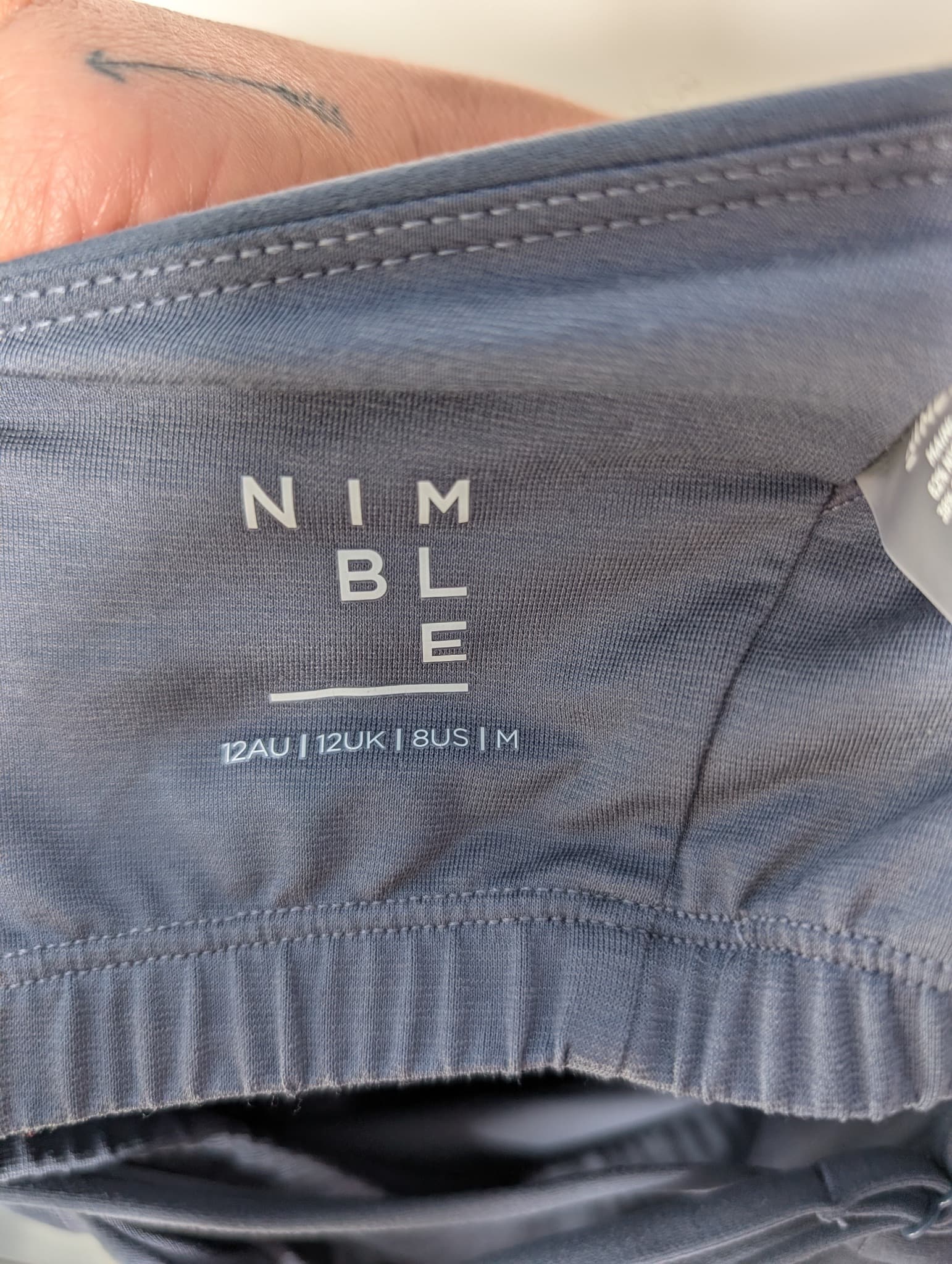 NIMBLE Activewear Bodysuit Grey Women's AU 12 — photo 7 of 8
