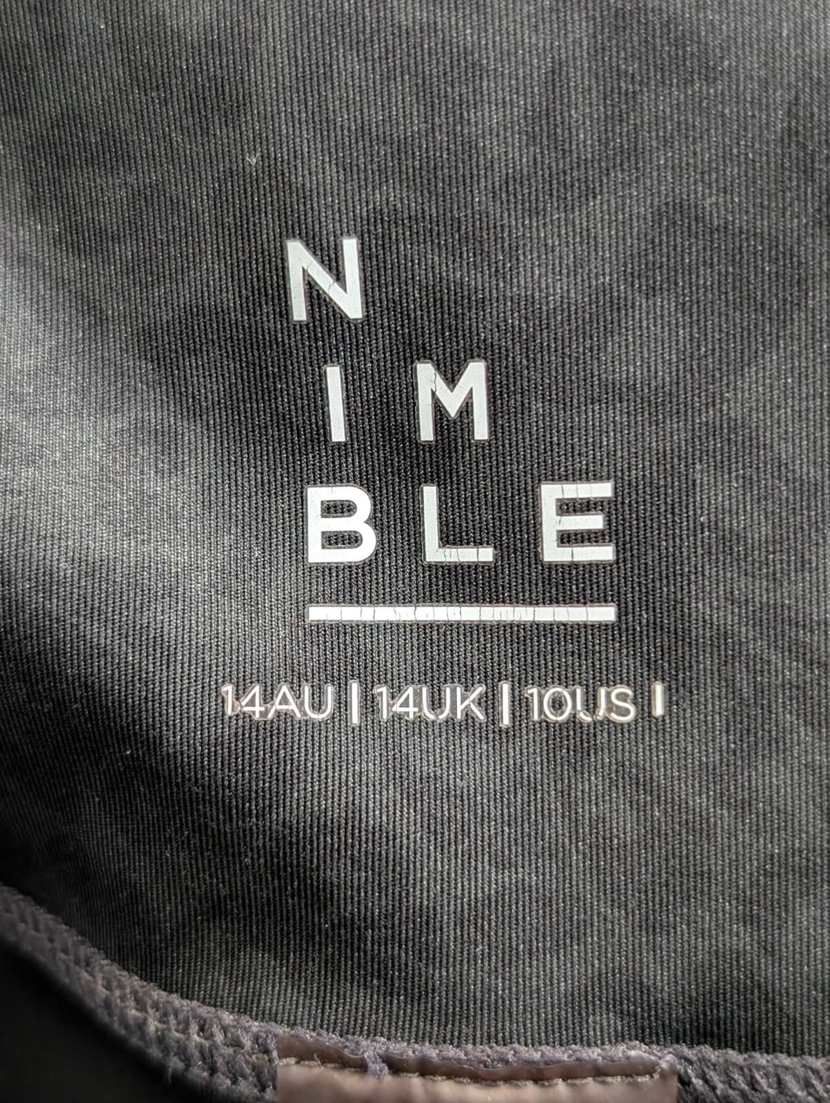 Nimble Activewear High-Rise Leggings Black Leopard Embossed AU 14 — photo 4 of 4
