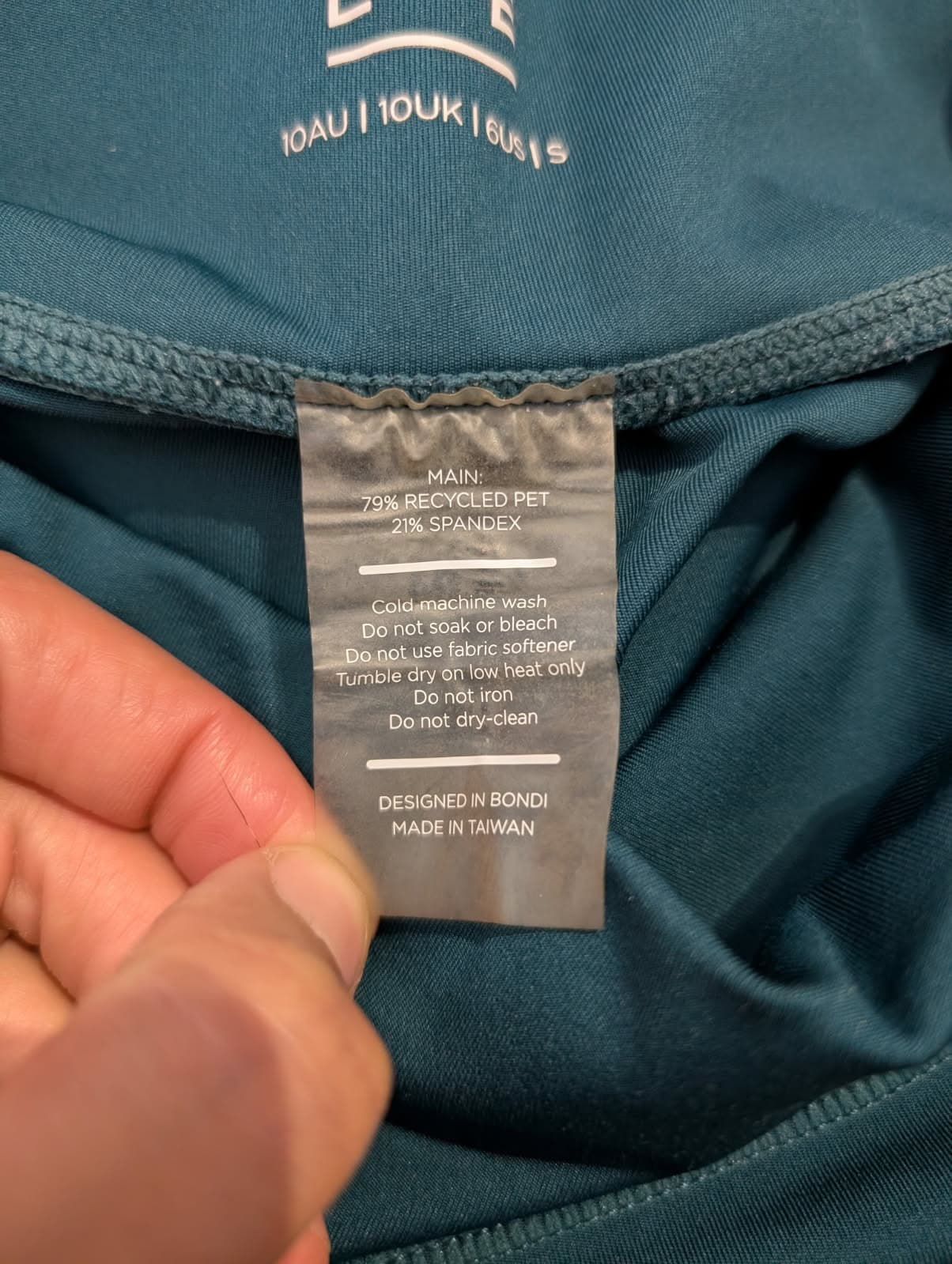 Nimble Activewear High-Rise Leggings - Teal Green Size AU 10 — photo 4 of 7