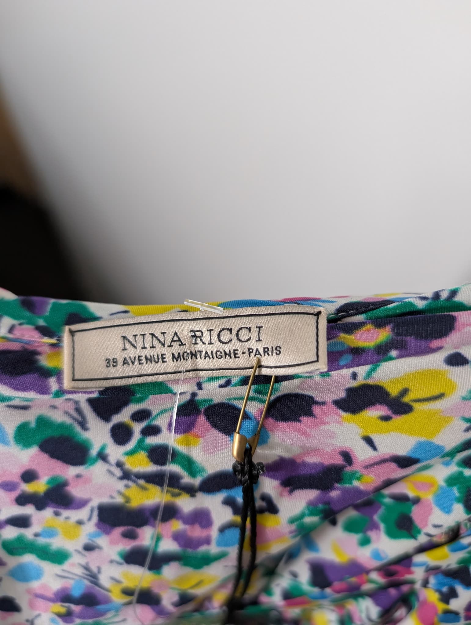 Nina Ricci Floral Long Sleeve Top Multicolour Size 36 FR — photo 4 of 8