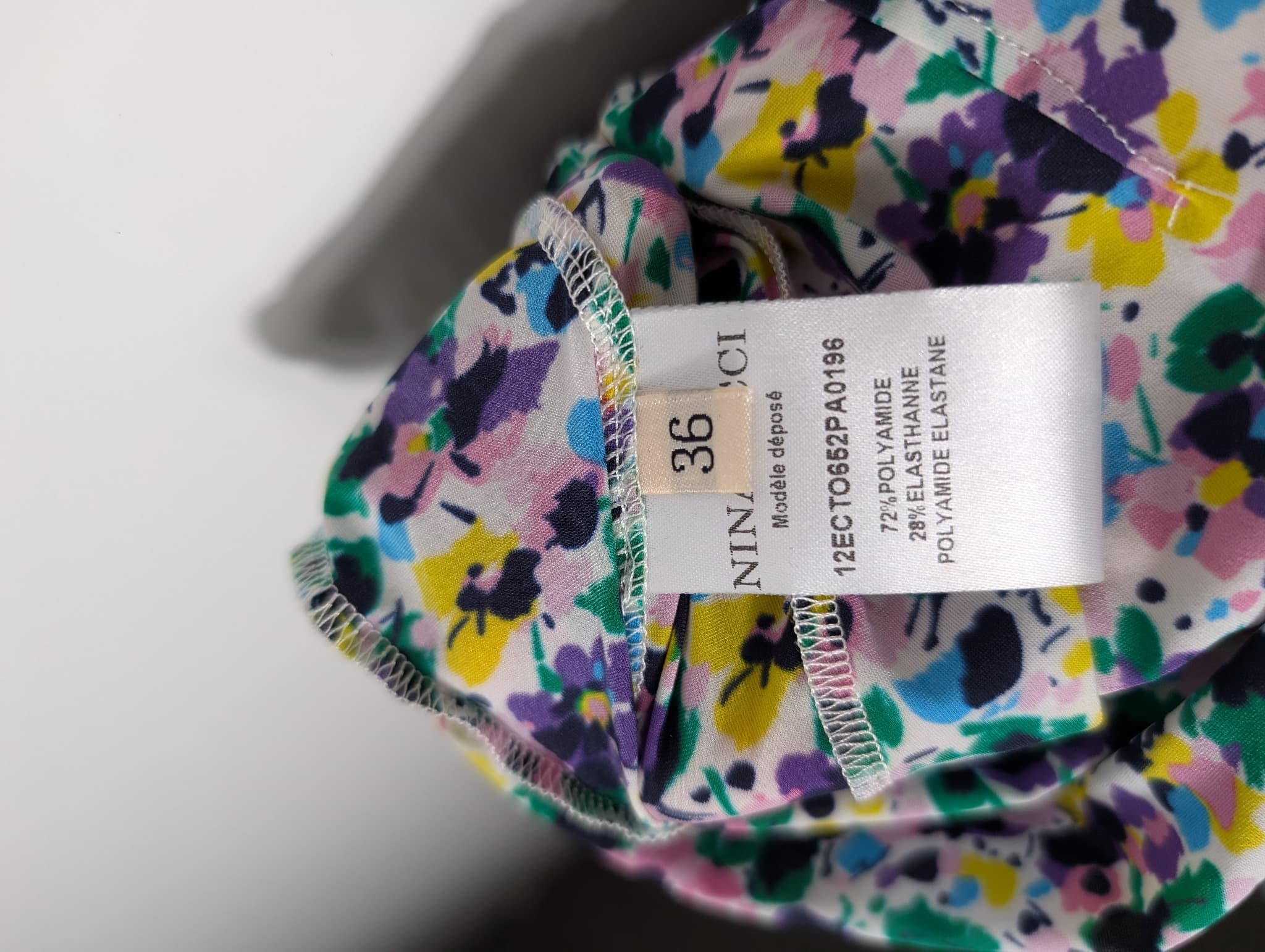 Nina Ricci Floral Long Sleeve Top Multicolour Size 36 FR — photo 7 of 8