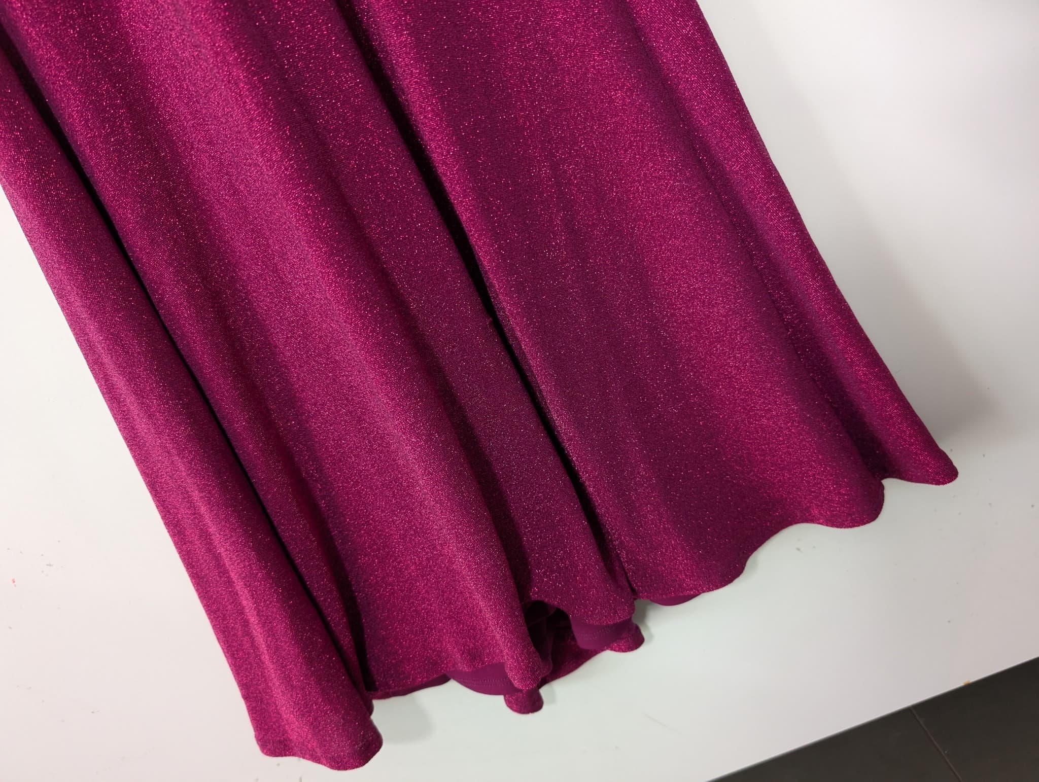Nookie Glitter Halter Neck Maxi Dress Magenta Size S — photo 4 of 10