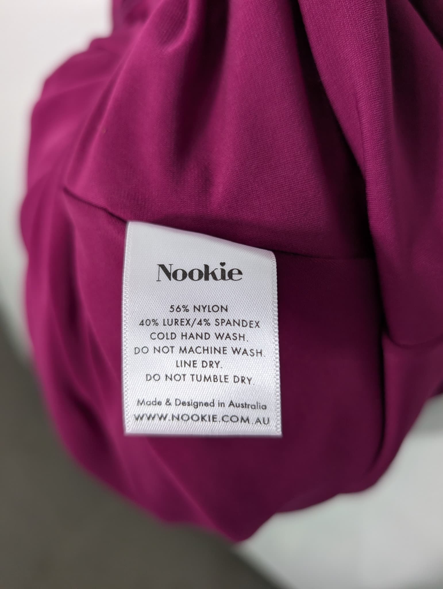 Nookie Glitter Halter Neck Maxi Dress Magenta Size S — photo 10 of 10