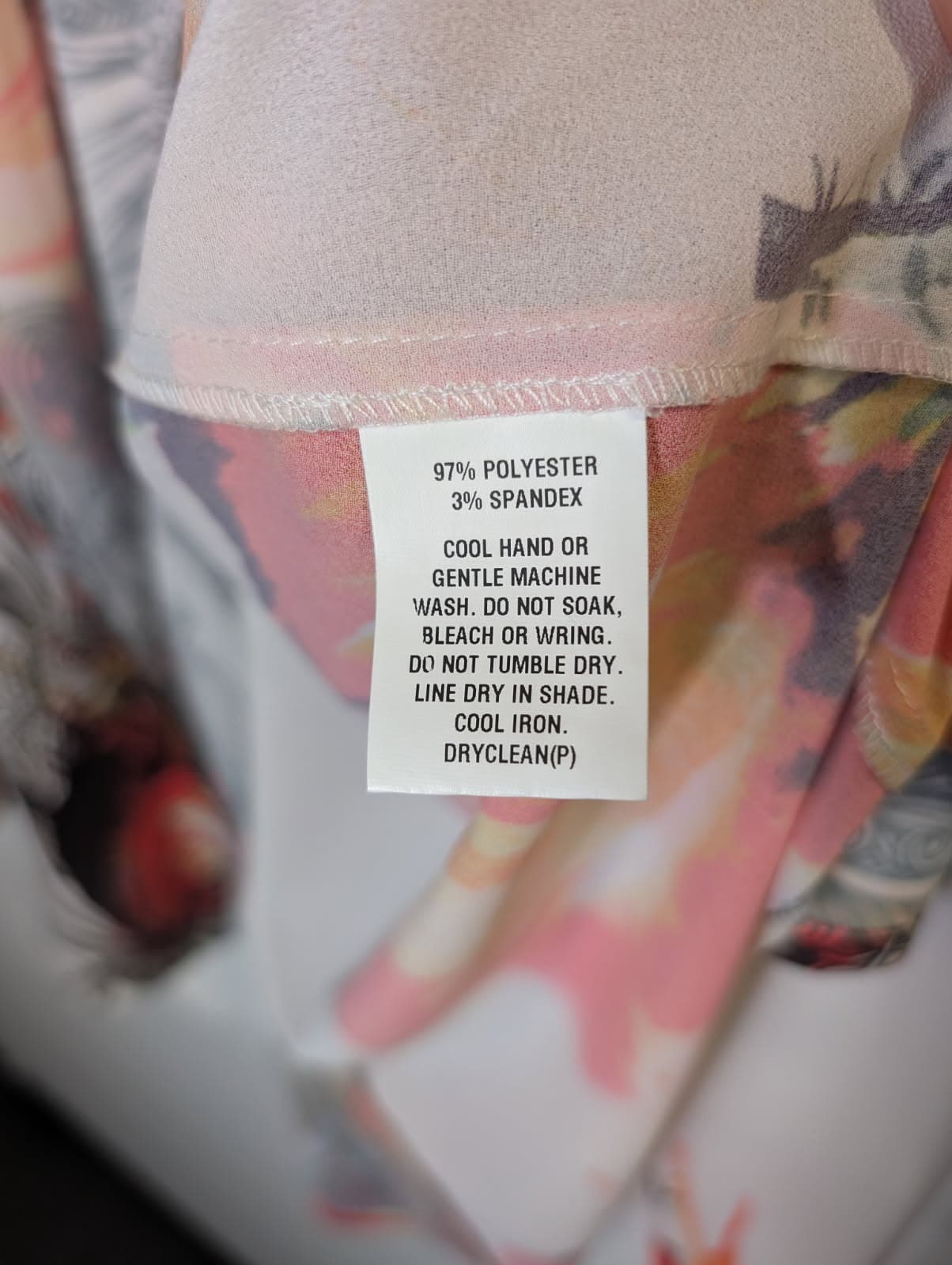 Obi New Zealand Abstract Floral Print Open Front Duster Cardigan - Size 16 — photo 4 of 7