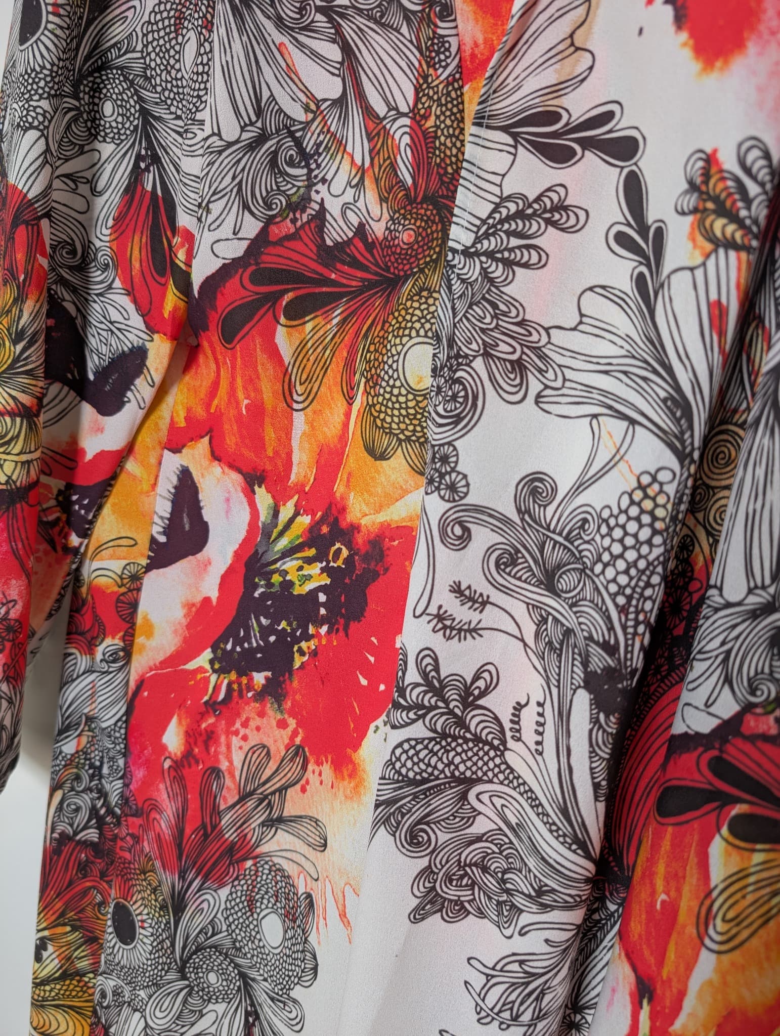 Obi New Zealand Floral Print Kimono Cardigan Multicolour Size 16 — photo 2 of 7