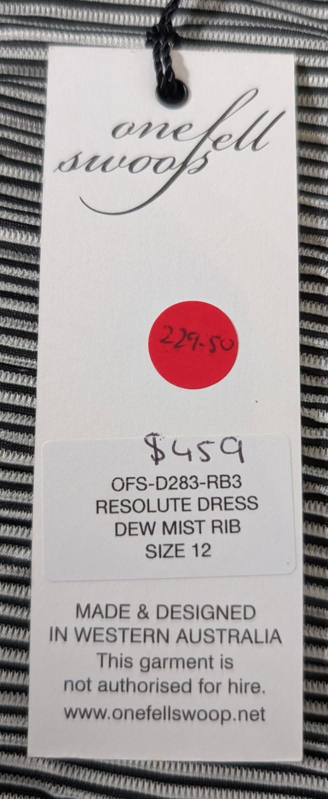 One Fell Swoop Resolute Midi Dress - Dew Mist Rib Size 12 — photo 5 of 6