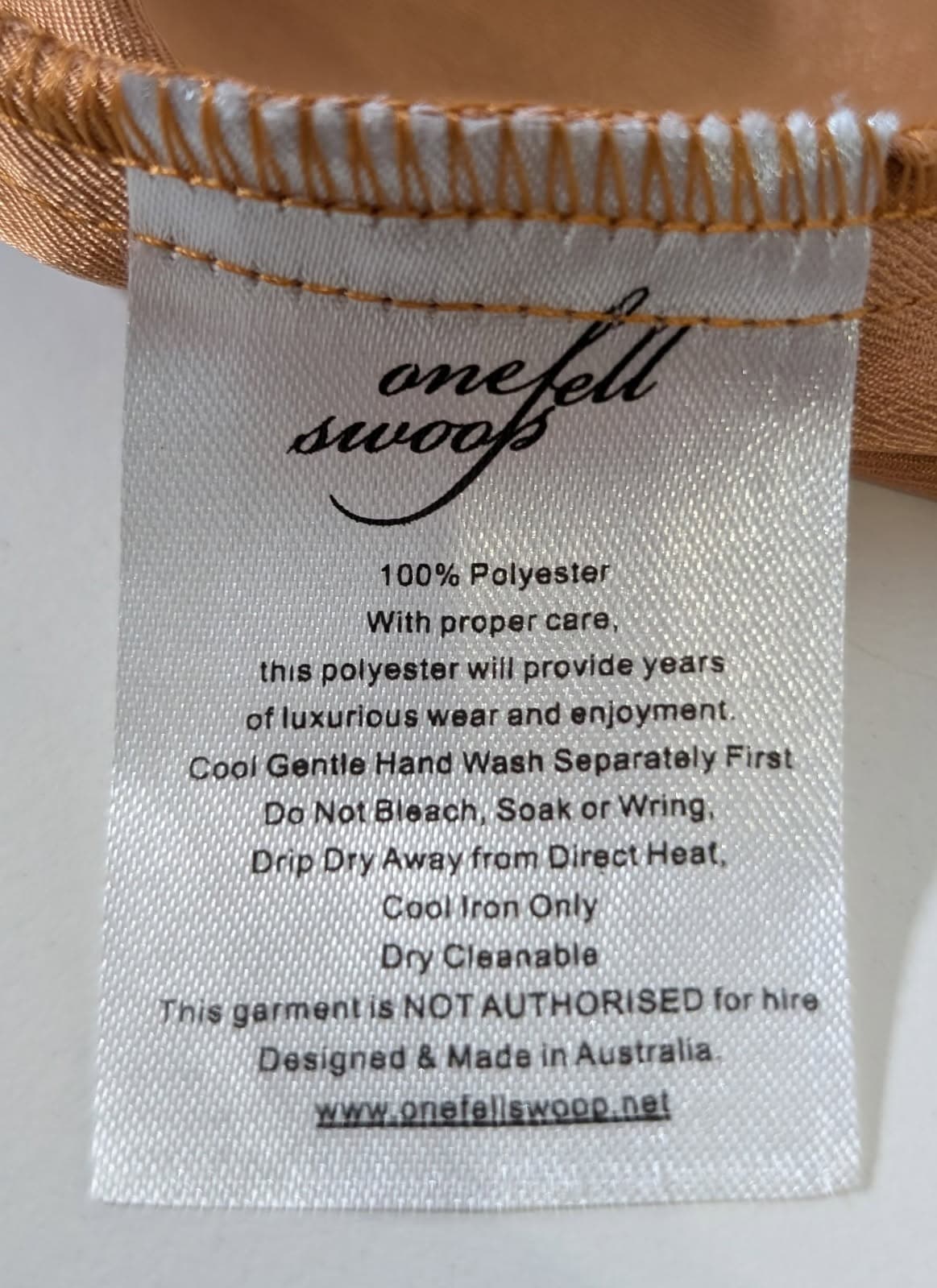 One Fell Swoop Roisin Mini Dress - Honey Size 12 — photo 6 of 6