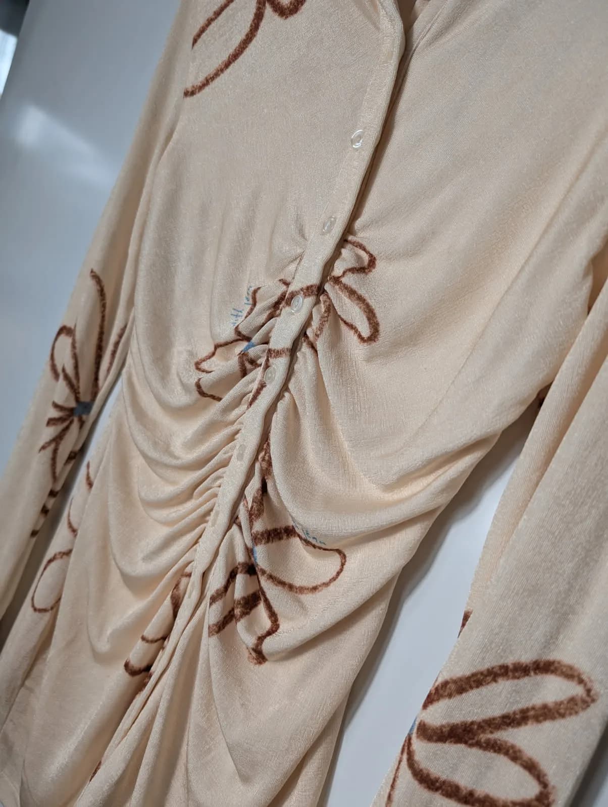 One Little Day Knit Dress Cream Floral Detail One Size — photo 4 of 5