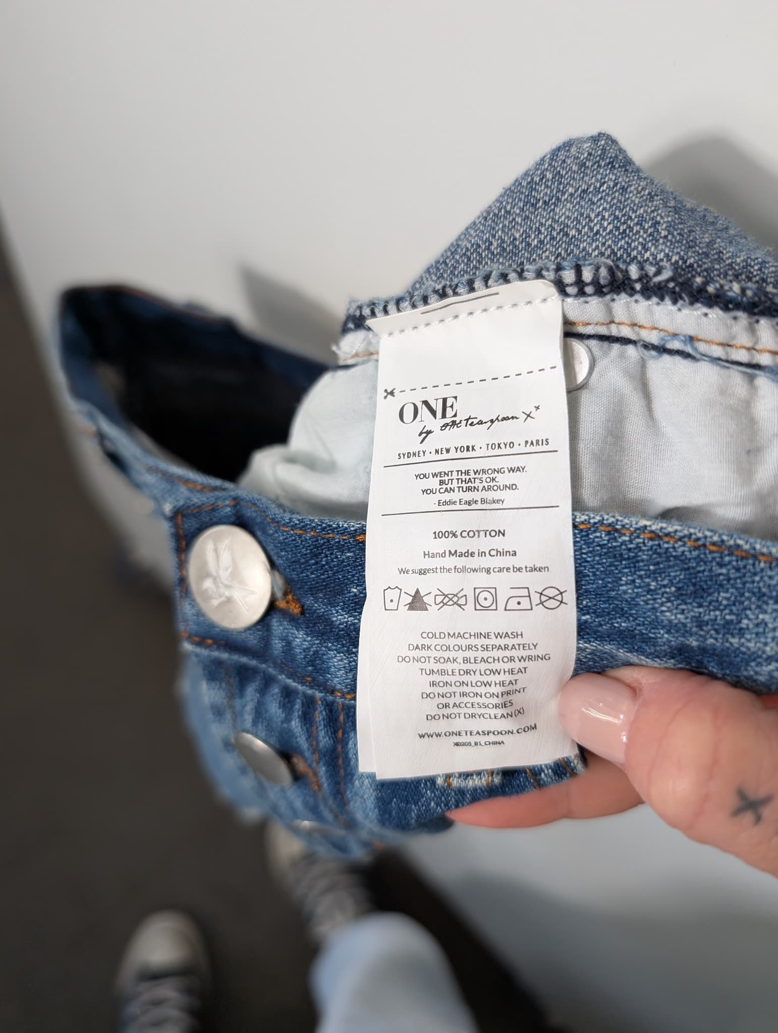 One Teaspoon Bandits Denim Shorts Blue Size 26 — photo 8 of 10